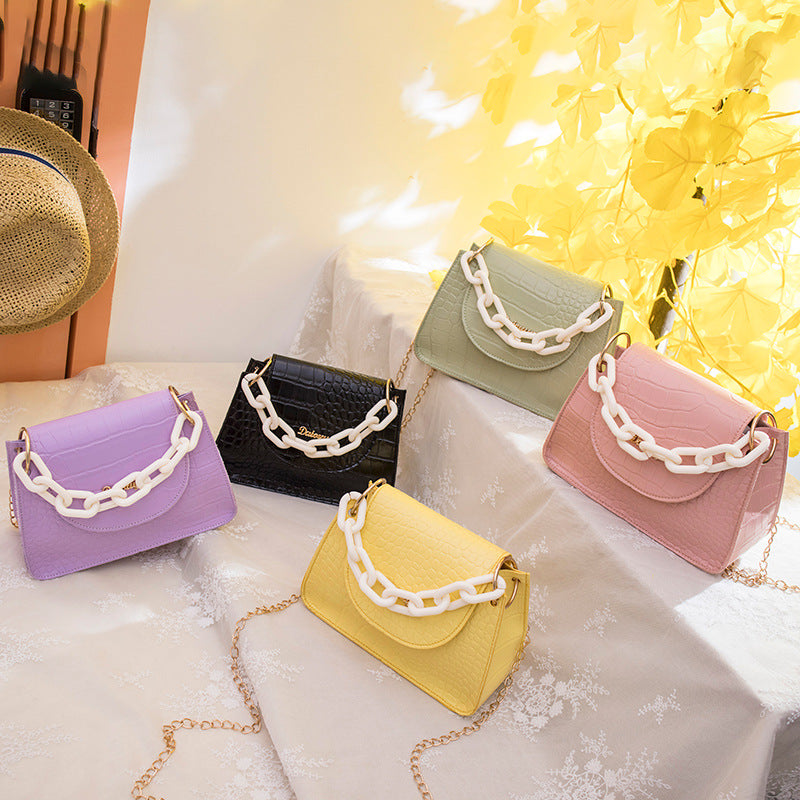New Hot Sell Ladies Thick Chain Pattern Handbag