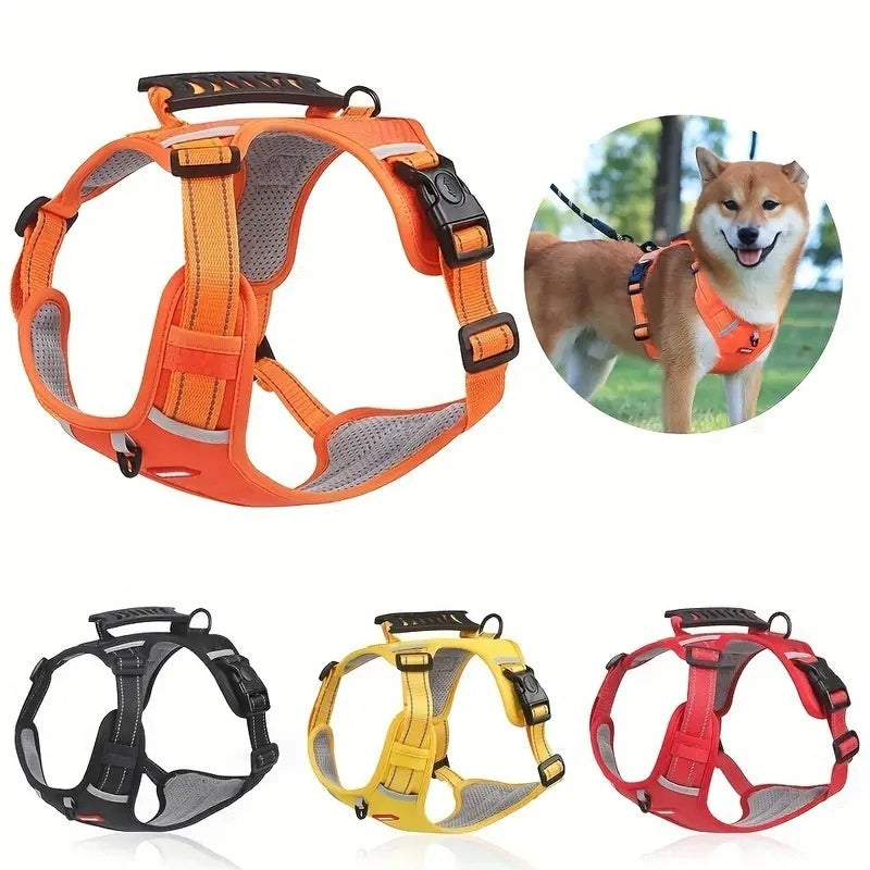 Large, Medium And Small Dog Chest Harness Traction Rope