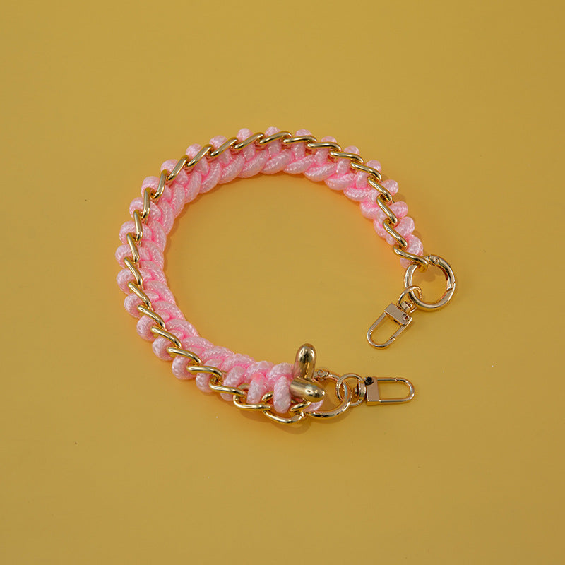 Women's Bag Woven Bag With 40cm Short With Buckle Can Be Mobile Phone Charm