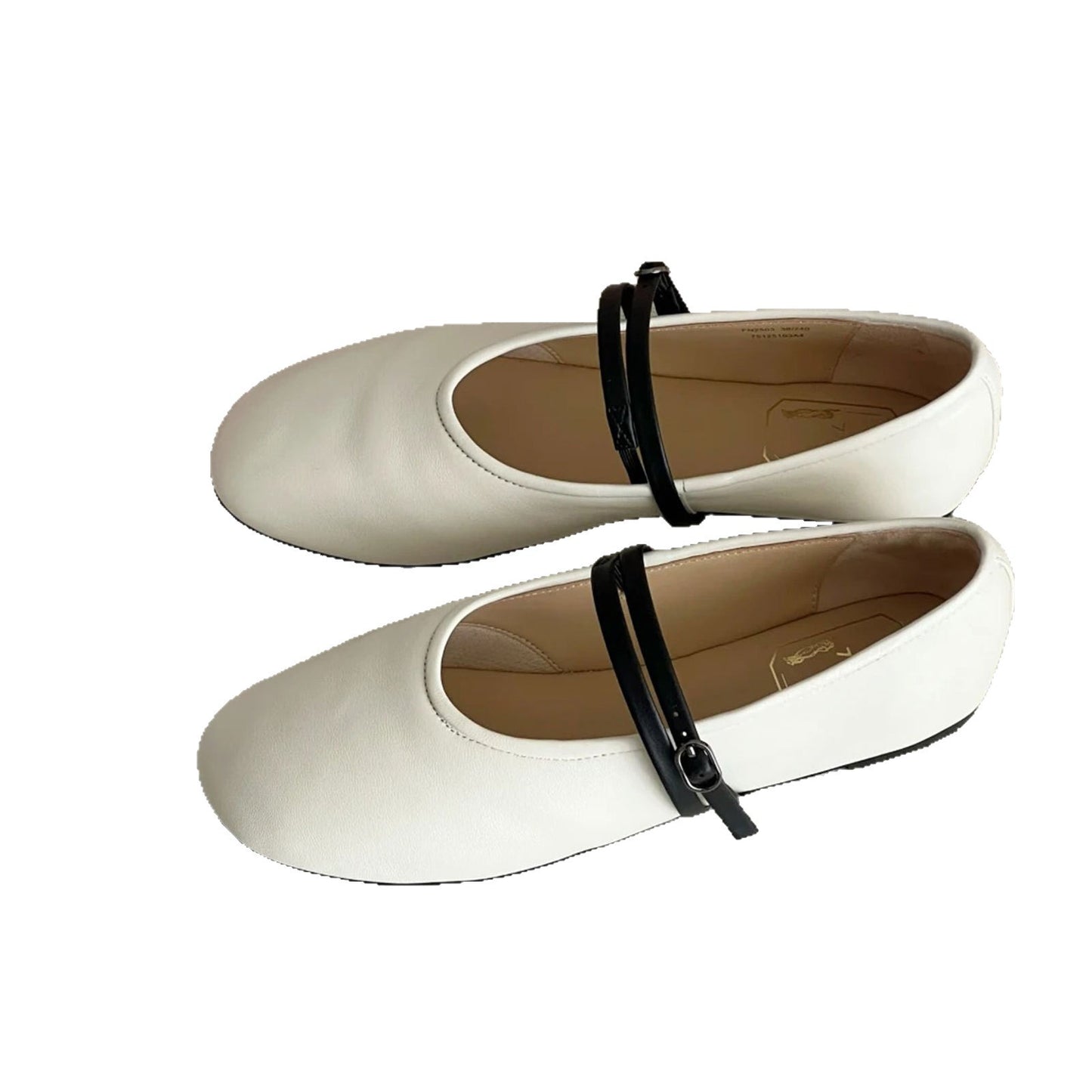 Soft Retro Grandma Shoes Round Toe Shallow Mouth Versatile Mary Jane Shoes