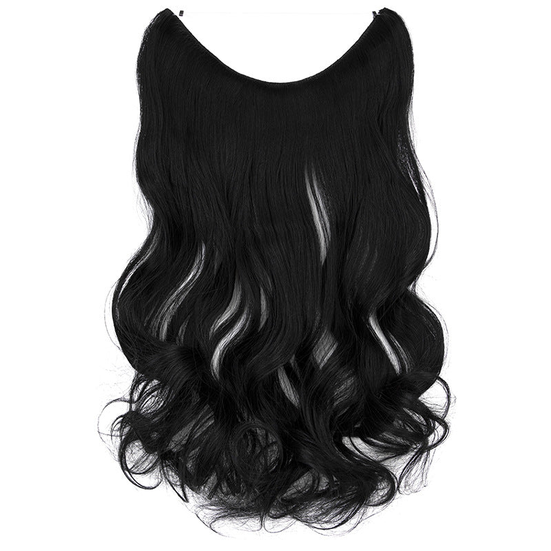 Women's One-piece Seamless Hair Extension Wig Set