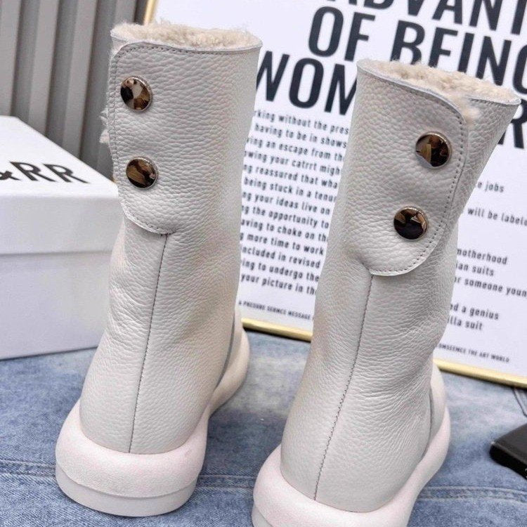 Womens Stylish Non-slip Thick-soled Snow Boots