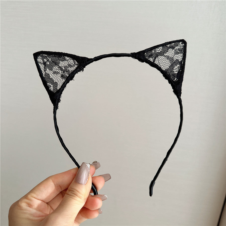 Ladies' Temperament Lace High-end Cat Ear Hair Accessory