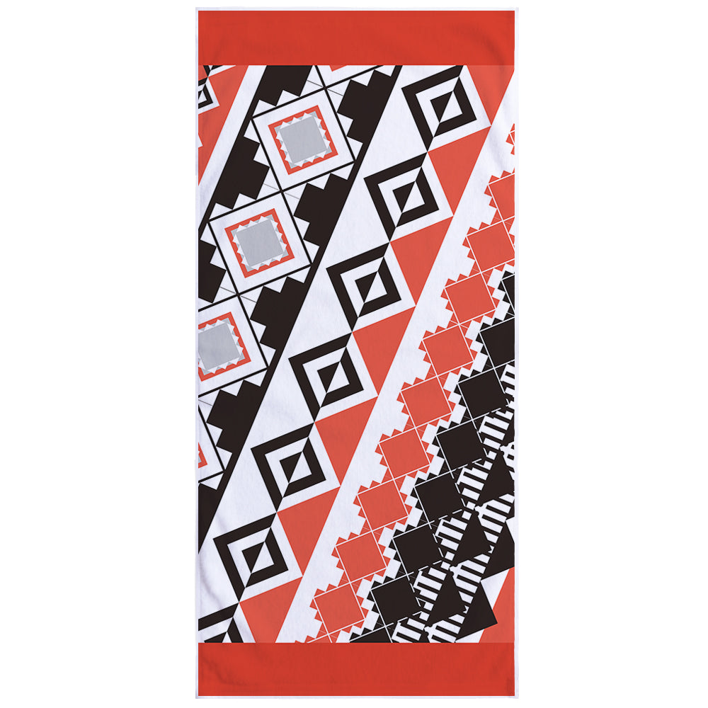 Microfiber Square Print Beach Towel