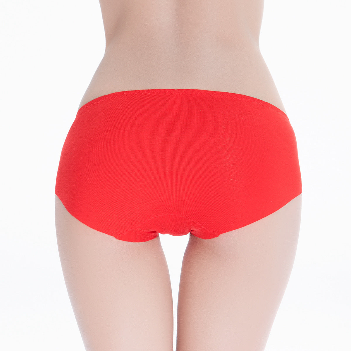 One Piece Ruffle Panties Women's Solid Color Seamless Cotton File
