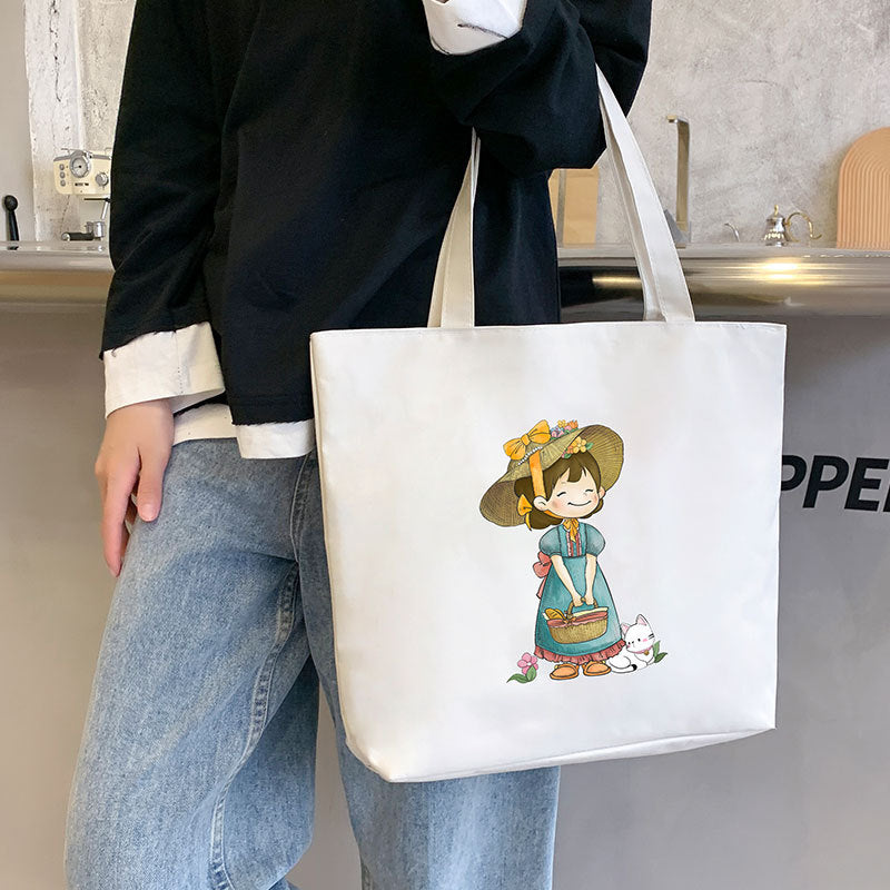 Women's Large Capacity Hand Carrying Canvas Bag