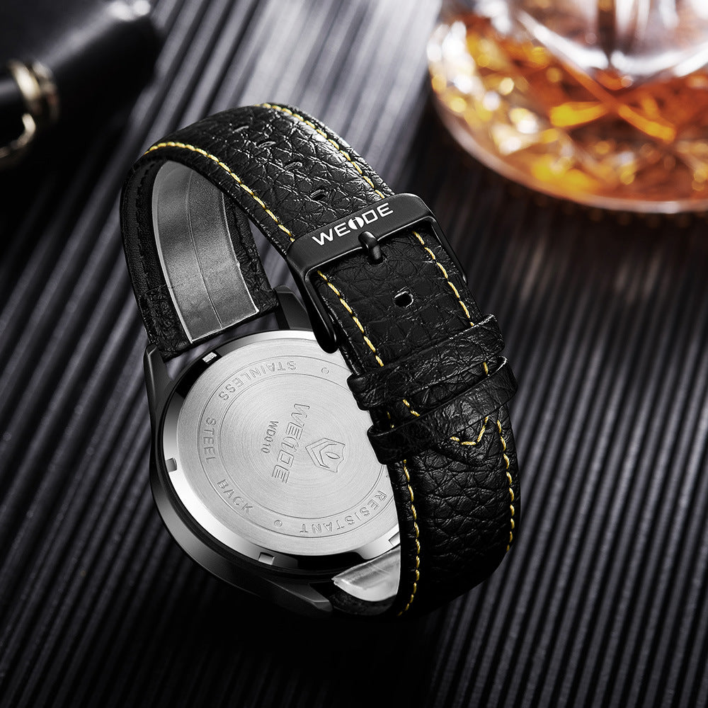 Running seconds waterproof belt watch