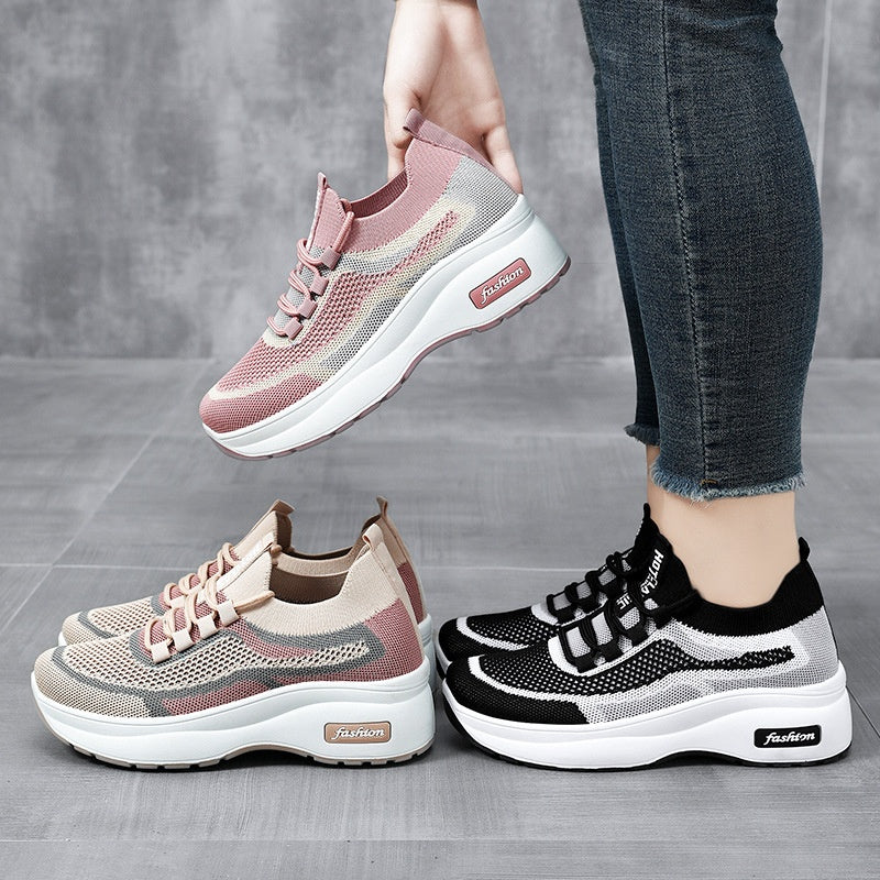 Elevator Shoes Mesh Surface Breathable Shoes Children