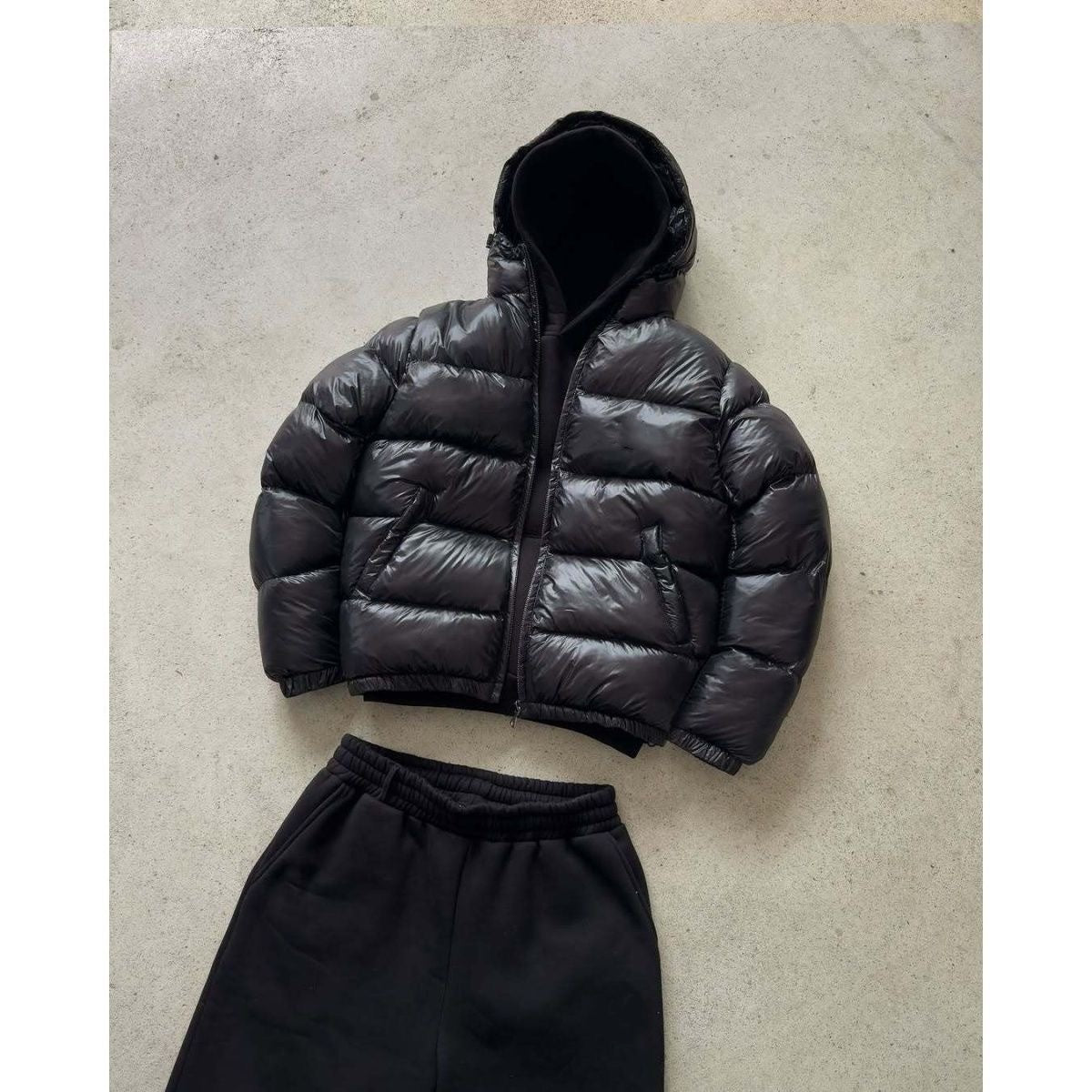 Mens And Womens Cotton-padded Hooded Jackets