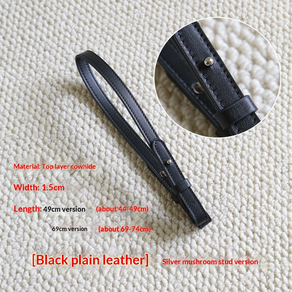 Genuine Leather Women's Bag Strap Accessories Replacement Spaghetti Strap