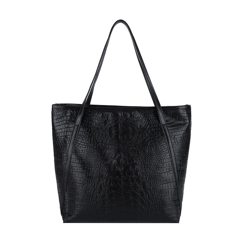 Retro Handheld Underarm Tote Bag Large Capacity Women