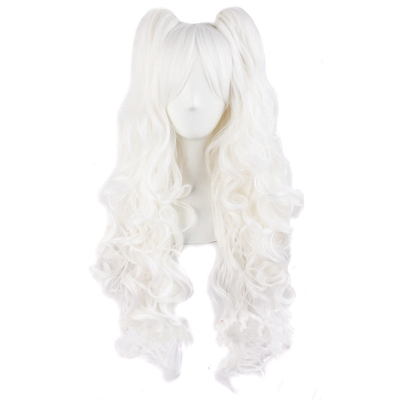 Big wave wig set double ponytail