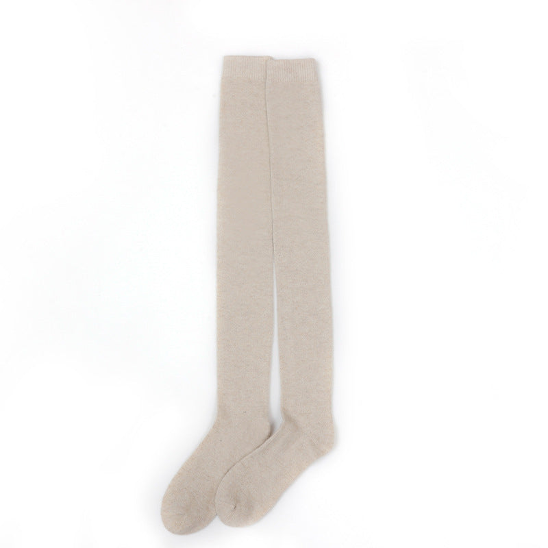 Women's Silicone Anti Slip Wool Knee High Socks