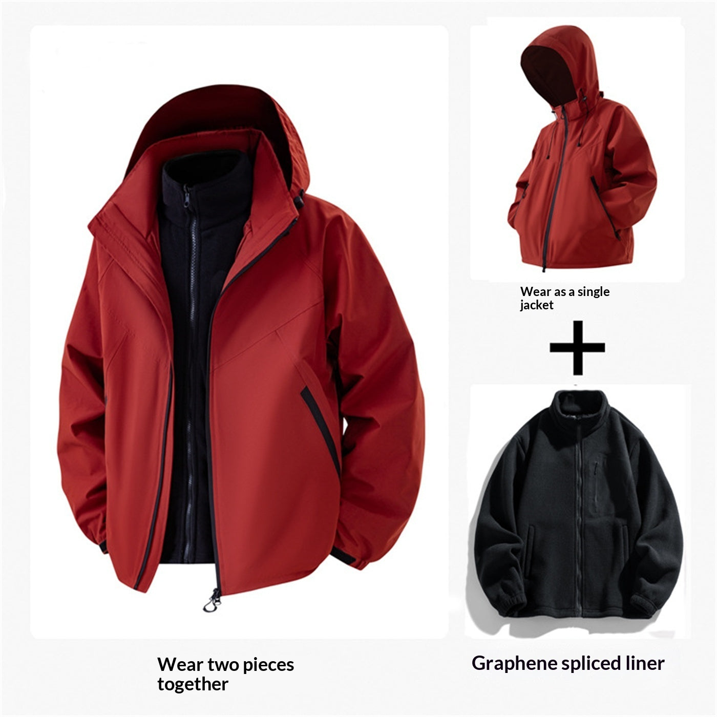Couple Jacket Two-piece Waterproof