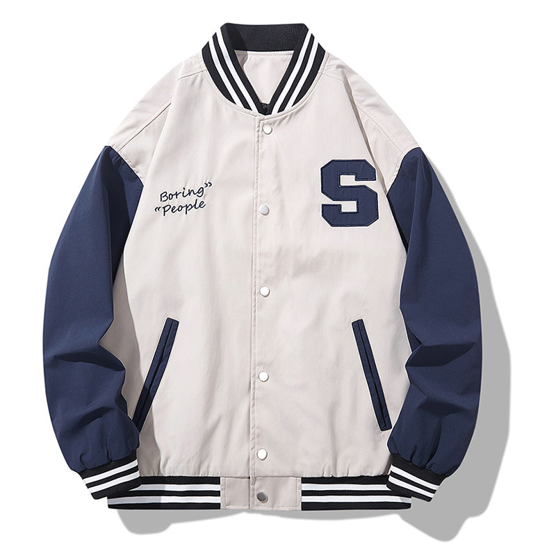 Teenage Couple Loose Casual Coat Male