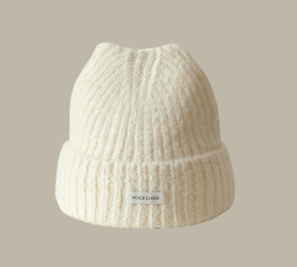 Face Slimming Bucket Hat Warm Knitted Hat Beret
