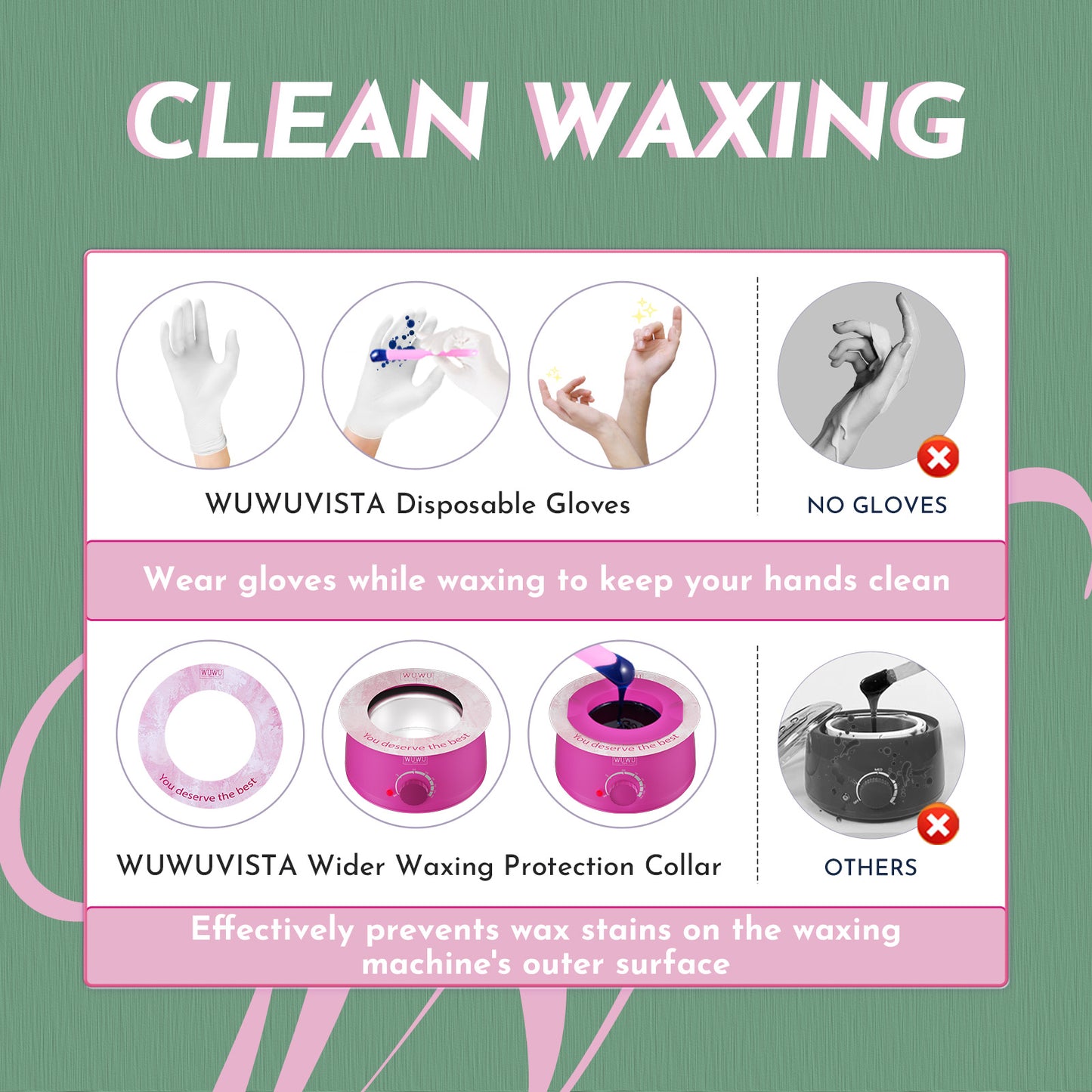 Waxing Kit 56pc Hair Removal Set For Brazilian, Face, Body, Includes Wax Warmer, Wax Beads & Post-Care Kit