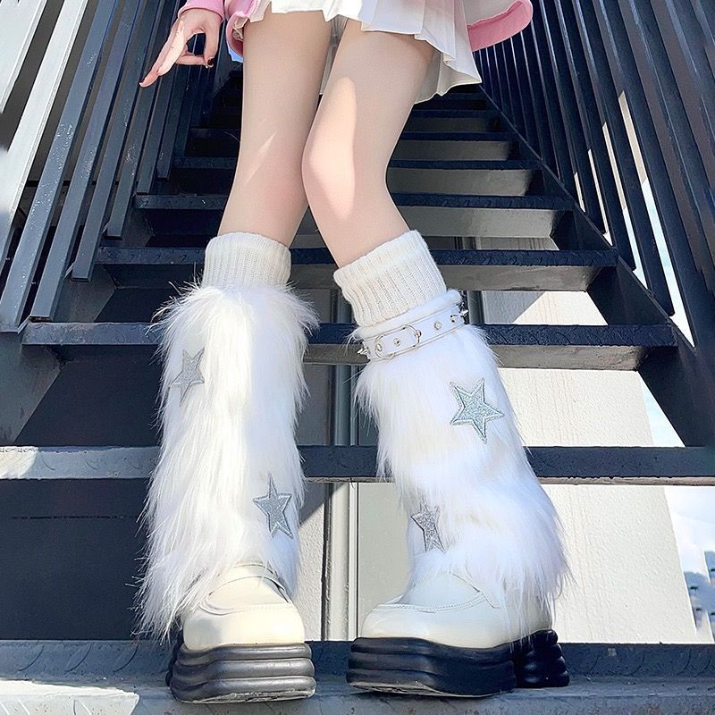Subculture Star And Bone Element Cute Leg Sleeve Set