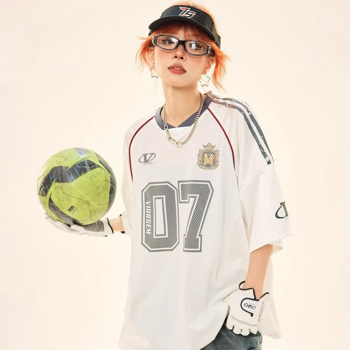 Summer College Style Mesh Rugby Short Sleeve