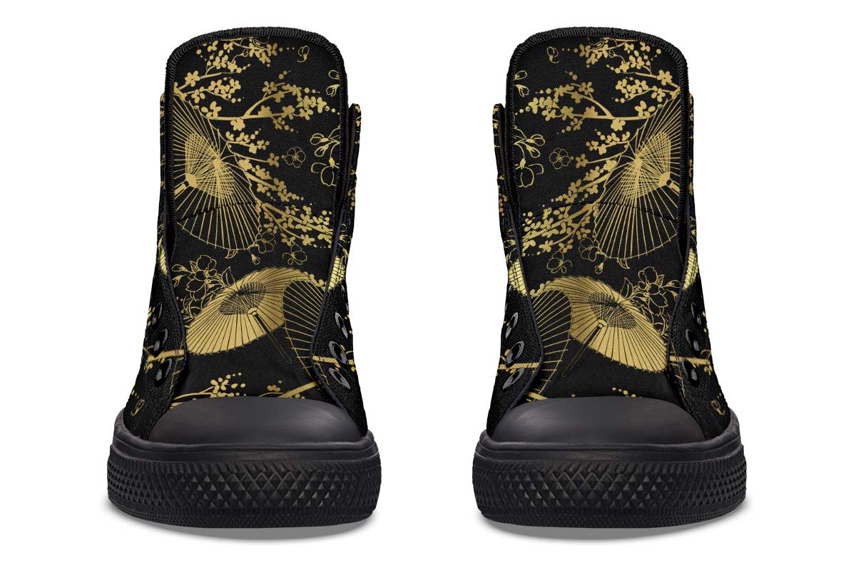Printed Couple High-top Canvas Shoes