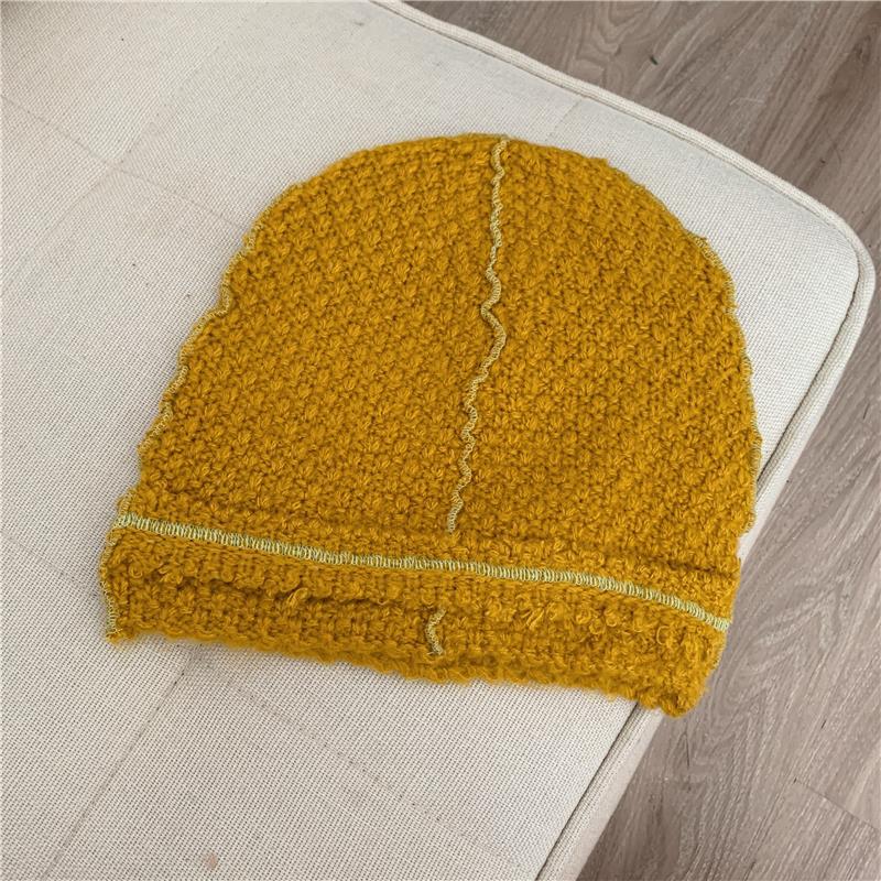 Knitted Wool Hat With Ear Protector