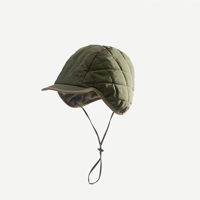 Simple Baotou Tie Up Duck Tongue Cold Proof Ear Protection Hat