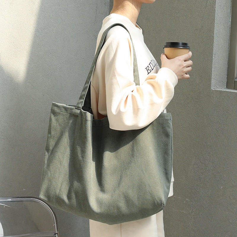 Women's Fashion Retro Solid Color Shoulder Handbag