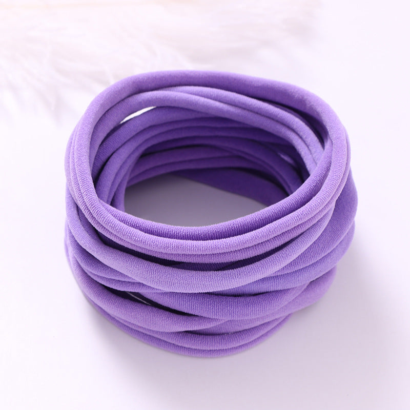 European And American INS Seamless Nylon Fine Hair Band Children's Hair Ring Handmade DIY Baby Headband