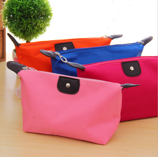 Cute Dumpling Cosmetic Bag Candy-colored Folding Dumpling Storage Bag Ingot Waterproof Washing Bag