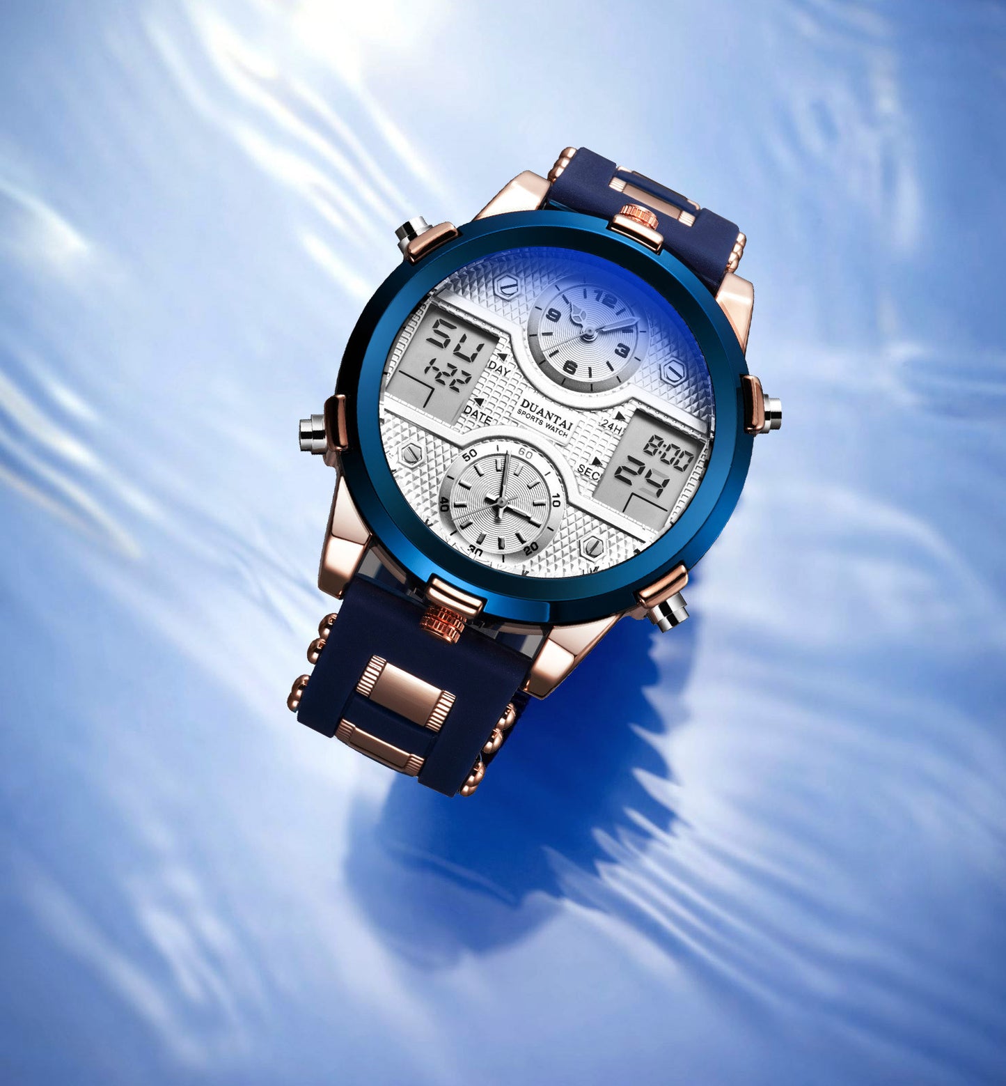 Dual movement quartz watch