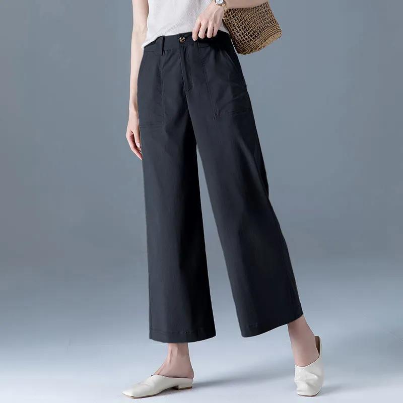 Women's High Waist Thin And Breathable Loose Casual Wide Leg Pants