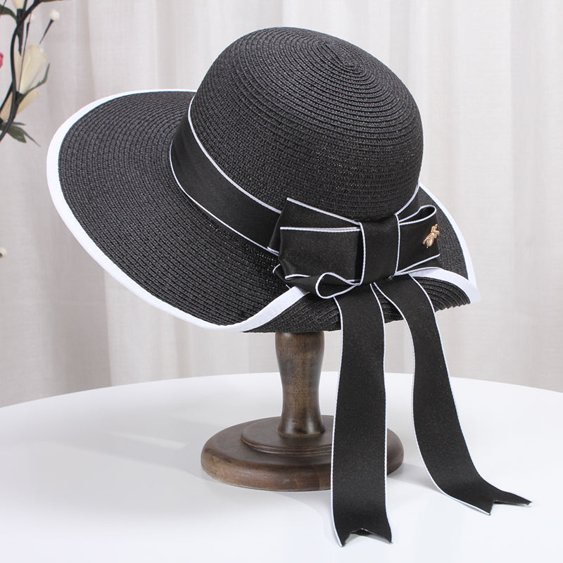 Summer Korean Bowknot Straw Hat