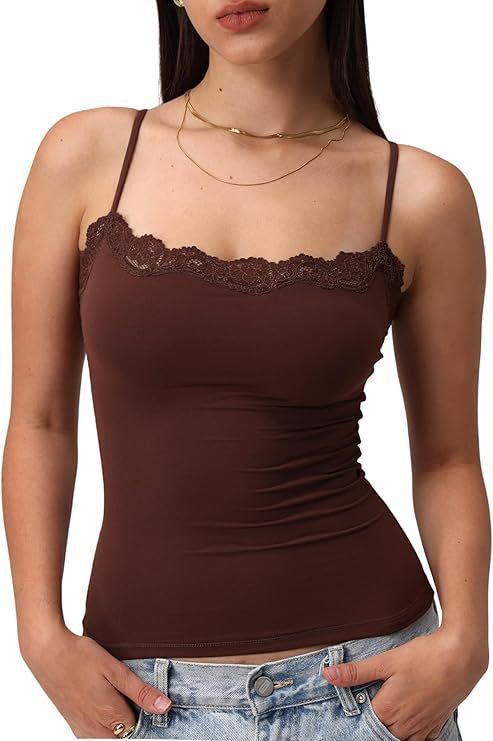 Kvinders Blonde Camisole Firkantet Krave Sexet Ærmeløs Top