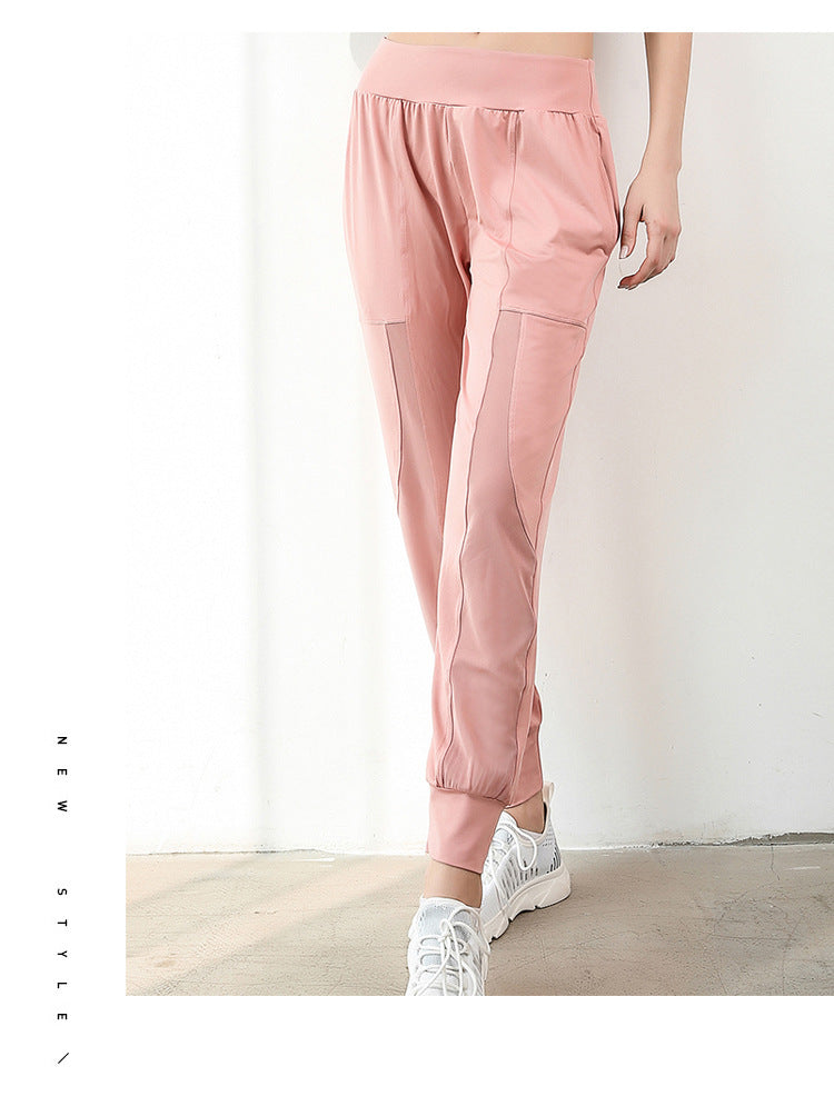 Net gauze track pants