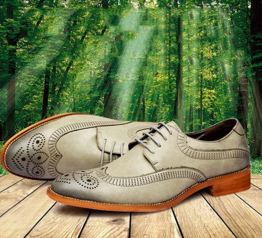 British men's leather shoes