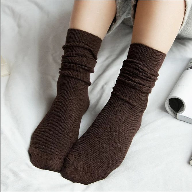 Japanese autumn winter vintage lace cotton socks