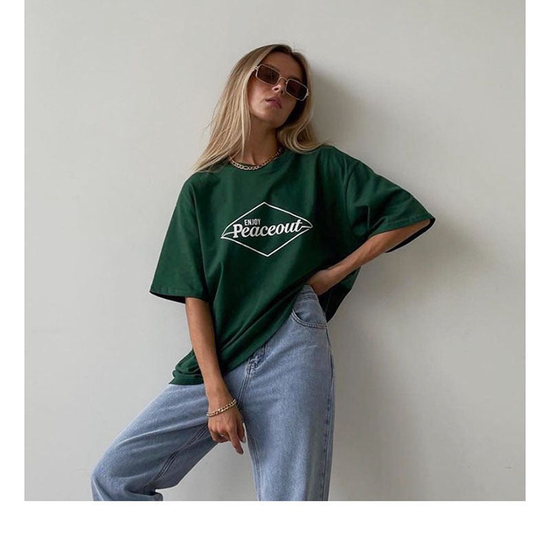 Women's Pure Cotton Dark Green White
