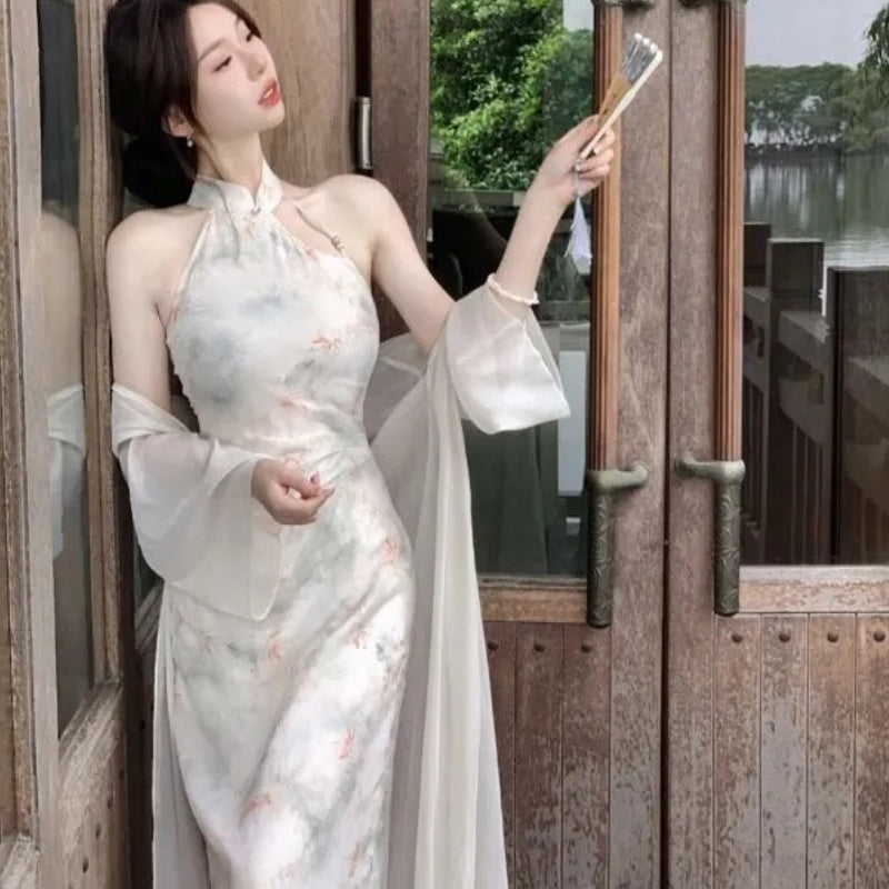 New Early Spring Chinese-style Modified Cheongsam Dress And Women's Suit