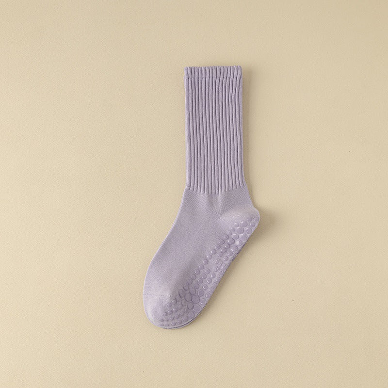 Women's Pilates Mid-calf Silicone Non-slip Yoga Socks