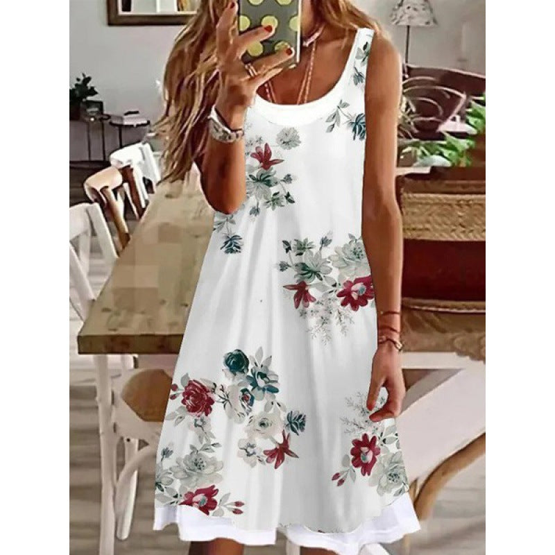 Loose Digital Printing Casual Dress