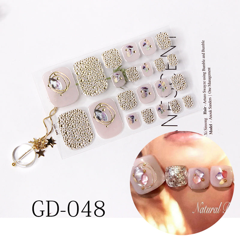 Stamping Removable French Foot Sticker For Nail Enhancement