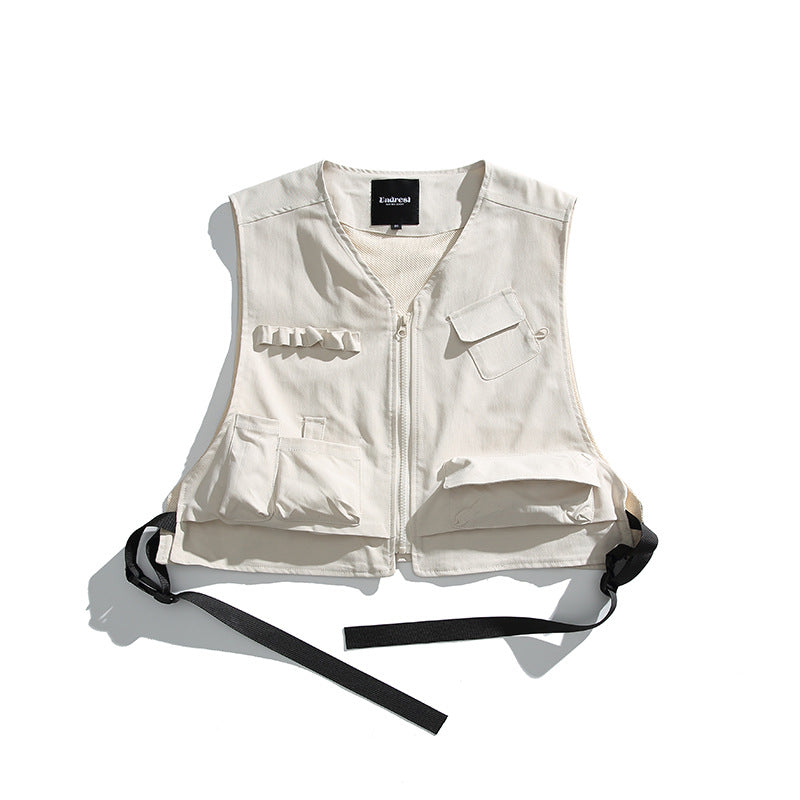 Mountain Outdoor Function Multi-pocket Workwear Vest All-matching Sleeveless