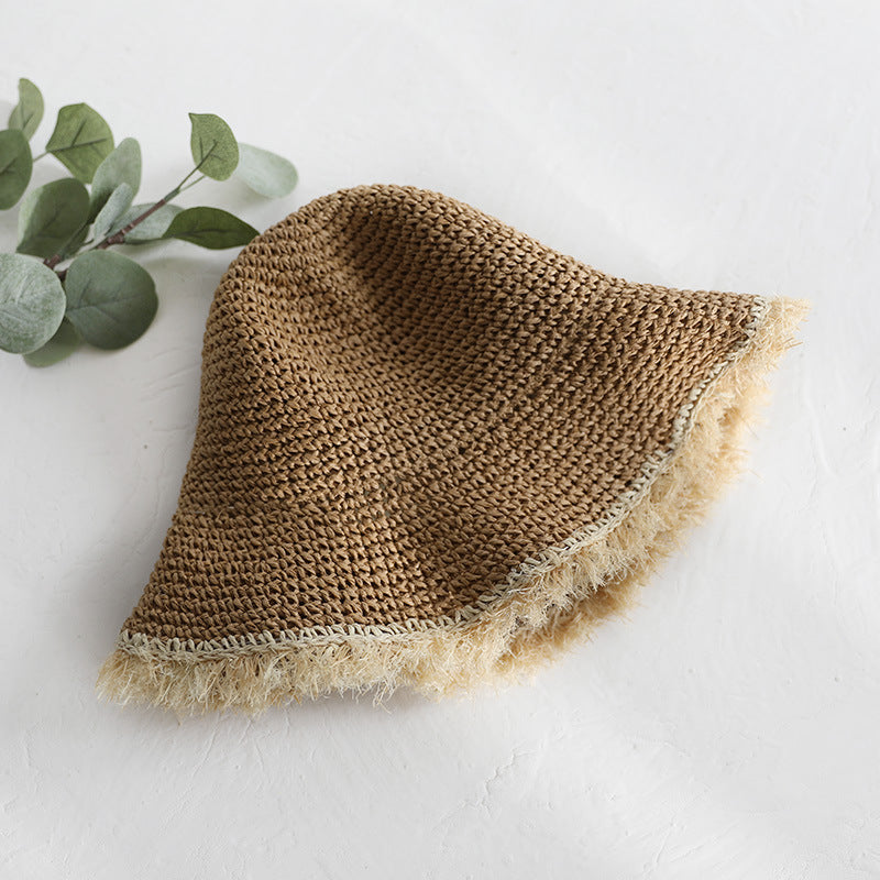 Hat Women's Handmade Crochet Sun Protection Sunshade
