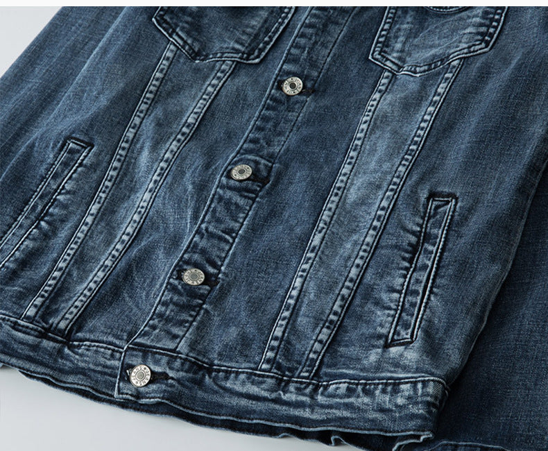 Plus Size Men's Denim Clothes Jacket Coat