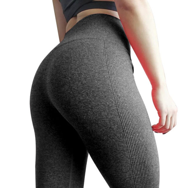 Pure Color Buttocks High Waist Sports Beautiful Buttocks Yoga Pants
