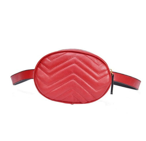 Women's wavy belt bag
