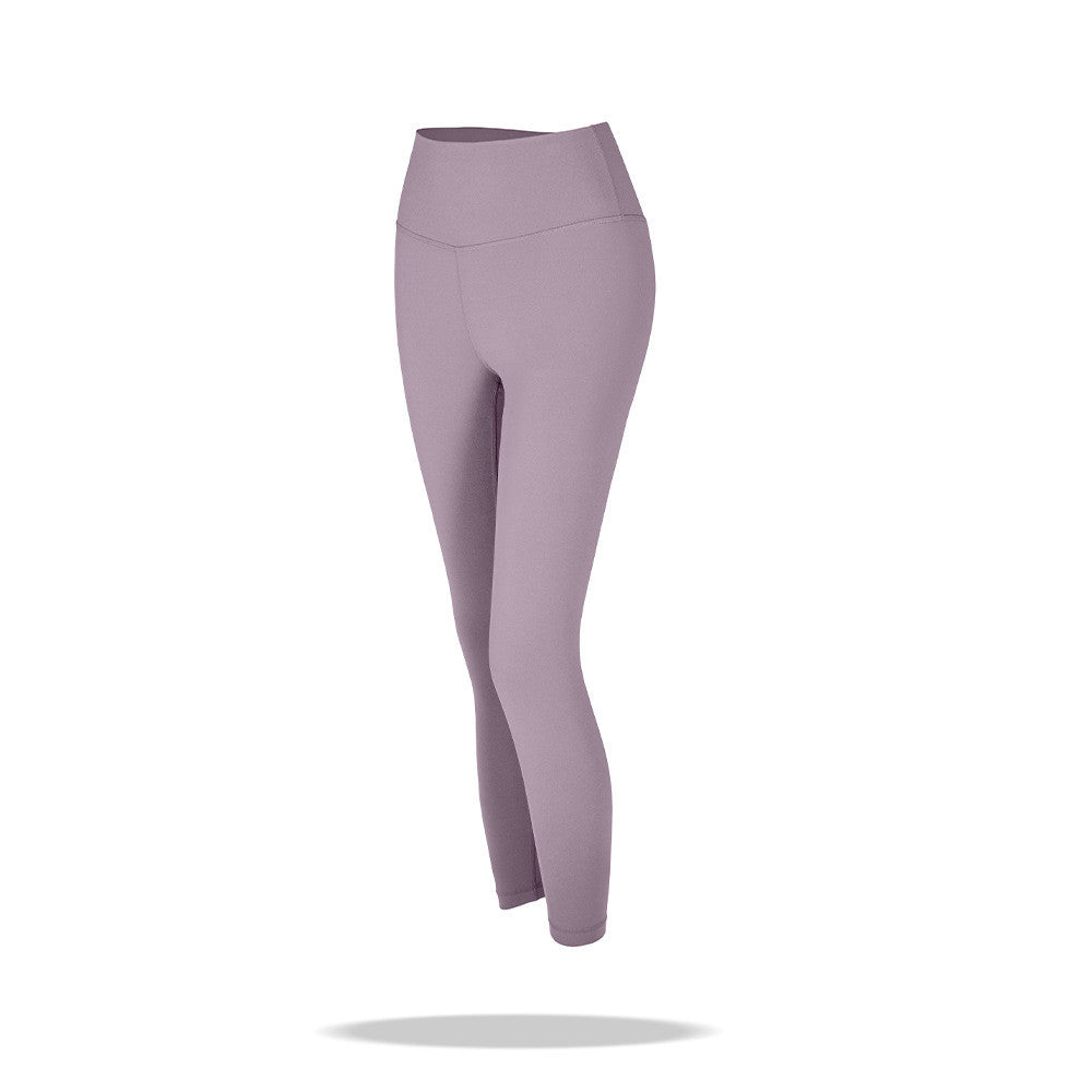 Red High Waist Nude Peach Buttocks Yoga Pants For Women