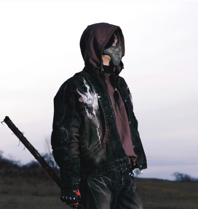 Racer Armor Crimson Gradient Denimjakke