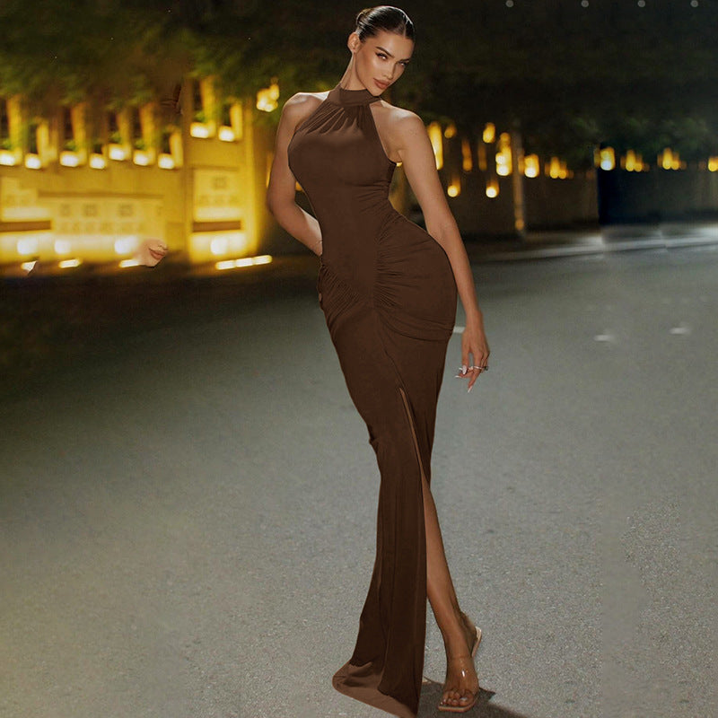 Fashionable Chic Zipper Sleeveless Dress For Women