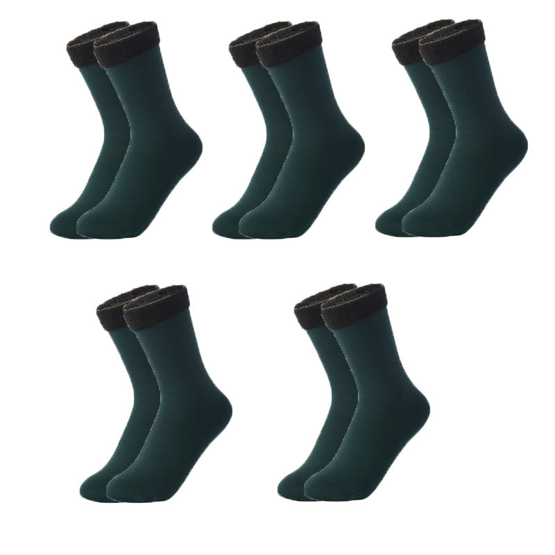 Winter Plush Thickened Mid Height Warm Snow Socks